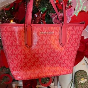 Michael Kors Vibrant Pink Crossbody Bag it’s a two-piece